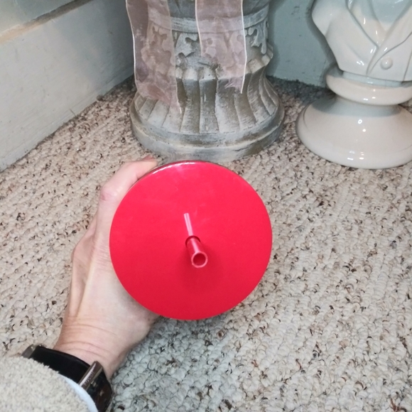 Starbucks Red Metallic With Sparkly Red Glitter 24 Ounce Holiday Venti Cold Cup - Picture 5 of 9